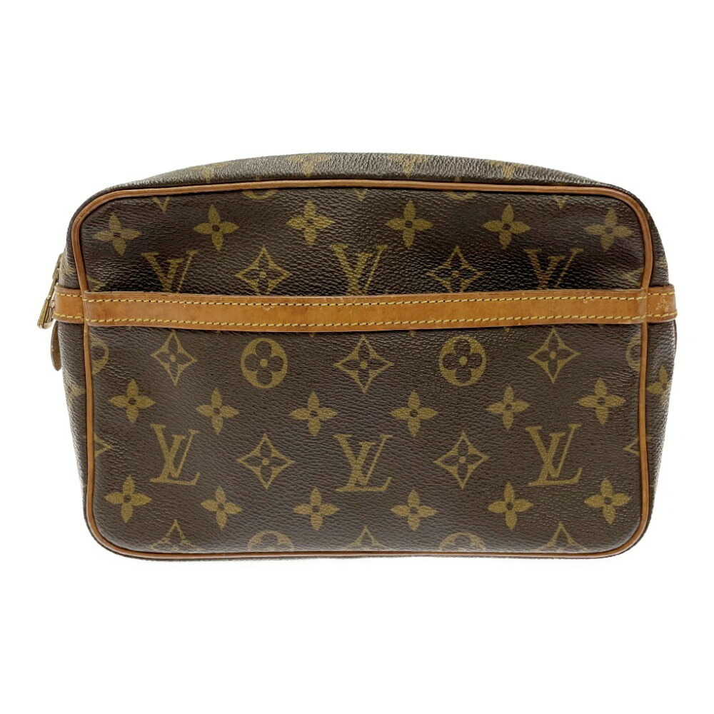 LOUIS VUITTON Monogram Compiegne Shoulder Bag Brown